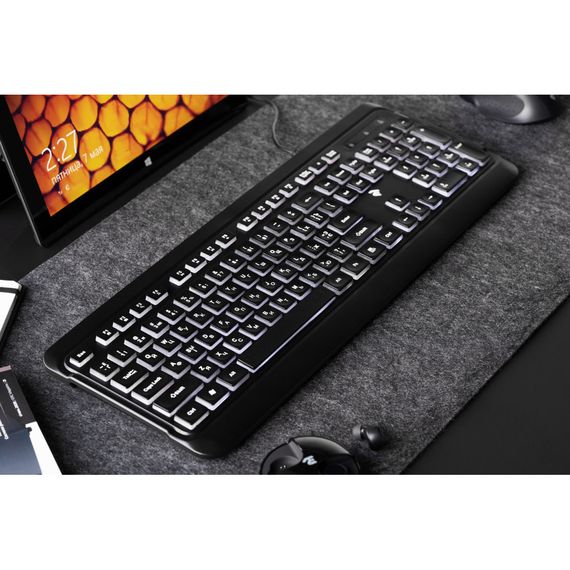 Клавіатура 2E KS120 White backlight USB Black (2E-KS120UB) | Зображення 8
