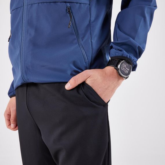 Штани чоловічі 100 Dry для бігу чорні - M / W32 L33 | Зображення 4