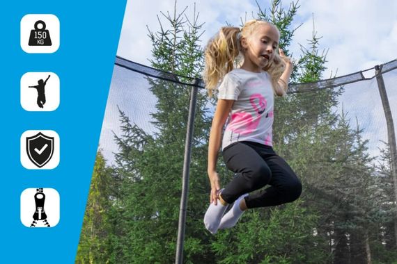 Батут із внутрішньою сіткою THUNDER Inside Elite 10FT 305 см Black | Зображення 7