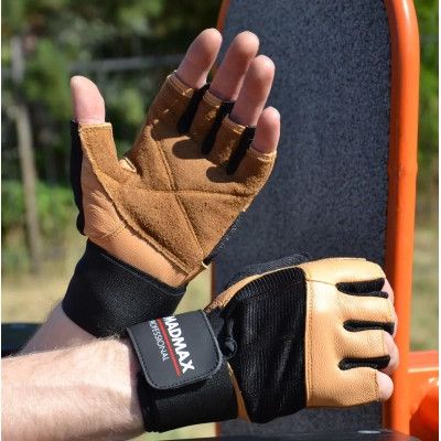 Перчатки для фитнеса MadMax MFG-269 Professional Brown XL (MFG-269-Brown_XL) | Зображення 7
