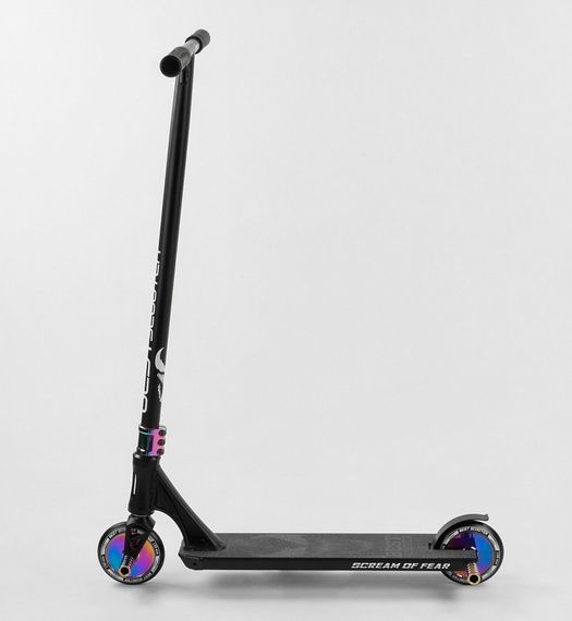 Самокат трюковий 97683 Best Scooter HIC-система, ПЕГІ, алюмінієвий диск та дека, колеса 120мм PU, ширина керма - 57 см, в коробці | Зображення 1