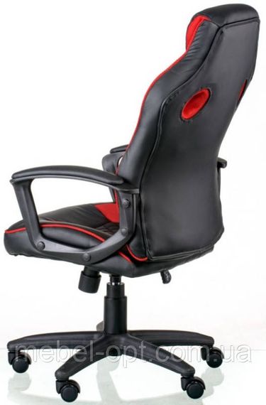 Офисное кресло Mezzo black - red, Tilt с регулировкой качания под вес пользователя | Зображення 2
