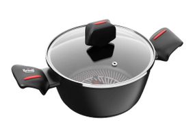 Каструля Krauff Smart Fry 25-45-159, 2.3 л, 20 см, алюмінієва з кришкою та антипригарним покриттям