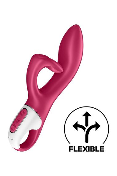 Вибратор кролик с тройным отростком Satisfyer Embrace me Berry, 2 мотора, диаметр 3,6 см Sex Aura | Зображення 2
