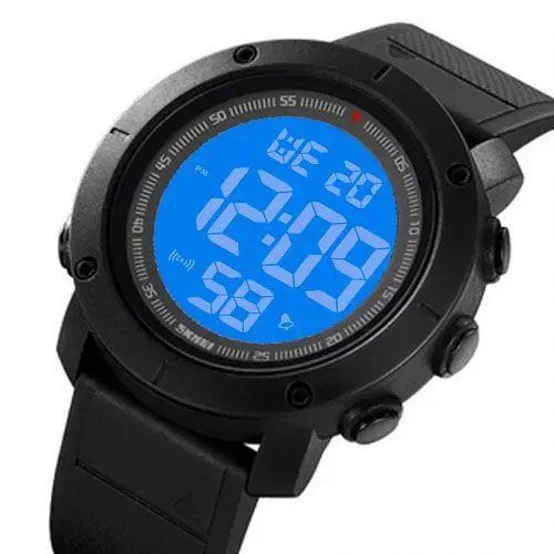 Годинник наручний чоловічий SKMEI 2122BKWT BLACK-WHITE, чоловічий тактичний годинник. Колір: чорний | Зображення 2