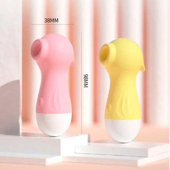 Клиторальный вакуумный вибратор Wo-sex Lilo (вуманайзер) USB розовый – Вибраторы | Зображення 1