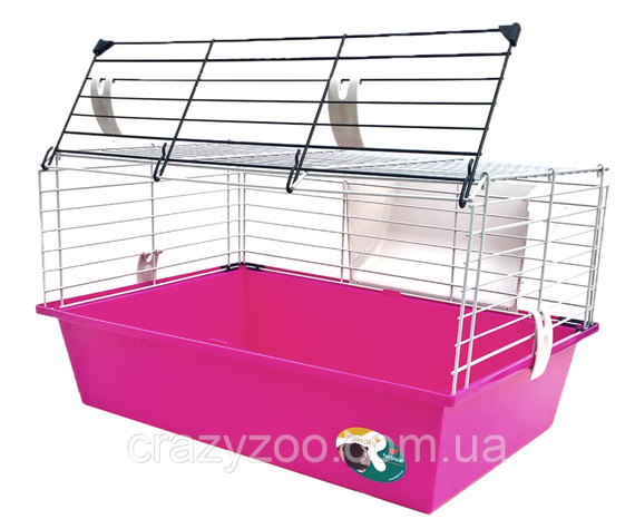 Клетка для морской свинки Ferplast Cavie 60 розовая 58х38х31.5 см 57012411 | Зображення 1