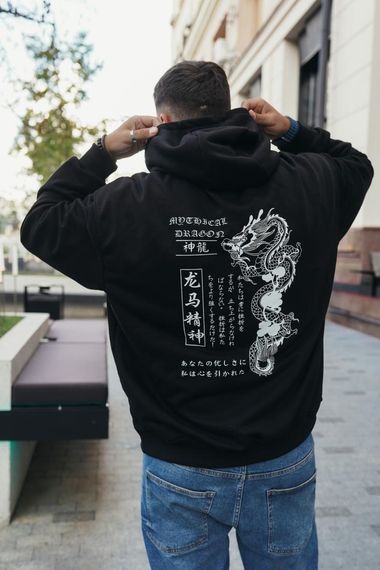 Худі з мерчем ДТФ (оверсайз) | Зображення 2