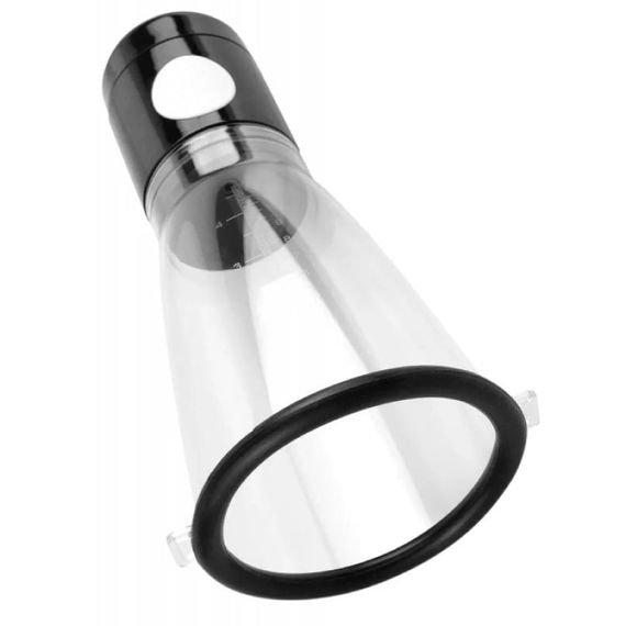 Вакуумная помпа для груди Pipedream Fetish Fantasy автоматическая, прозрачно-черная Sex Aura | Зображення 2