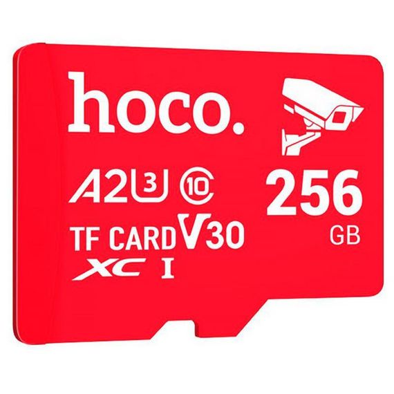 Карта пам'яті Hoco microSDHC Class 10 - 256GB (без адаптера) Red