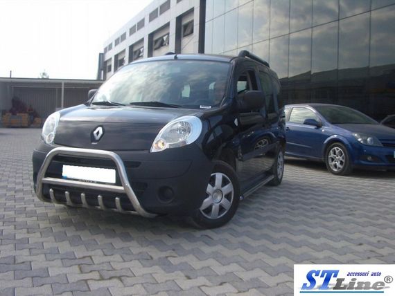 Кенгурятник WT003/004 (нерж.) без надписи, 51 мм для Renault Kangoo 2008-2020 гг | Зображення 3
