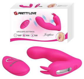 Мультифункциональный вибростимулятор на пульте управления Pretty Love Josephine Magenta, BI-014843W-1 sexstyle