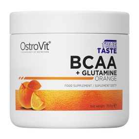 Амінокислотний комплекс Ostrovit BCAA + Glutamine 200 г, lemon