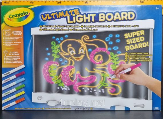 Crayola Ultimate Light Board. Прозора дошка для малювання. Дитячий графічний планшет з підсвіткою Крайола | Зображення 4