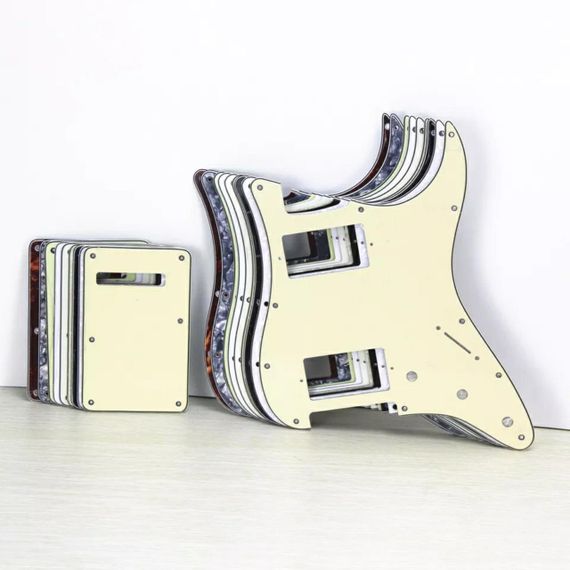 Пикгард бекплейт для электогитары HH Fender Stratocaster ST China бежевый на АМЕРИКУ | Зображення 3