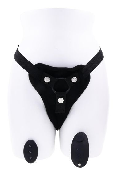 Трусики для страпона Sportsheets с вибратором черные sexstyle