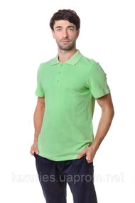Футболка мужская ПОЛО  -  Фисташковая с коротким рукавом 3ХЛ