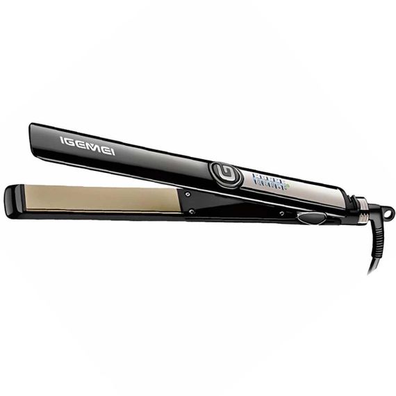 Утюжок для волосся Gemei GM-416 з турмаліновим покриттям чорний
