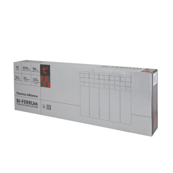 Радиатор биметаллический Thermo Alliance Bi-Ferrum 200/96 0,81 кг | Зображення 8