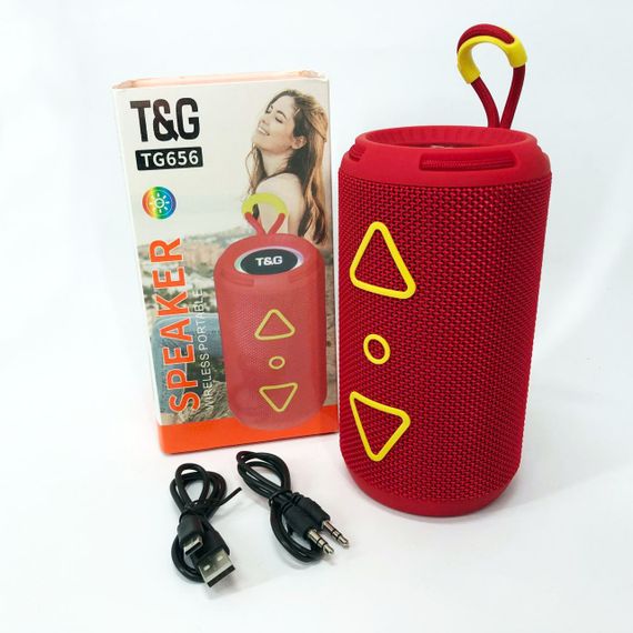 Bluetooth колонка портативна TG656 FM-радіо. JQ-780 Колір: червоний | Зображення 4