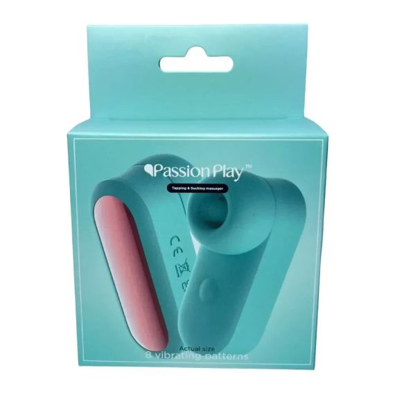 Вібростимулятор для клітора Passion Play у вигляді навушника, 8 режимів, бірюзовий Sex Aura | Зображення 6