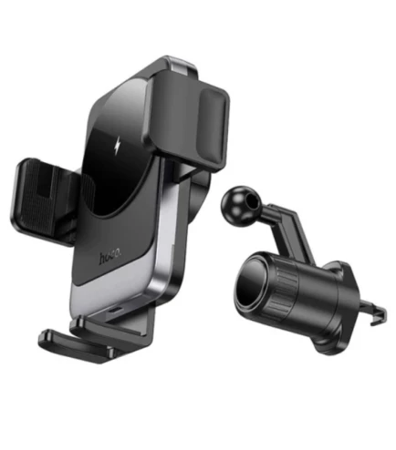Автомобільний утримувач Hoco HW13 Wireless з функцією бездротової зарядки 15W 2A, Black | Зображення 4