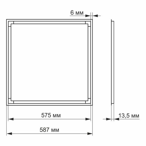 Світлодіодна панель ART VIDEX 40W 5000K | Зображення 3