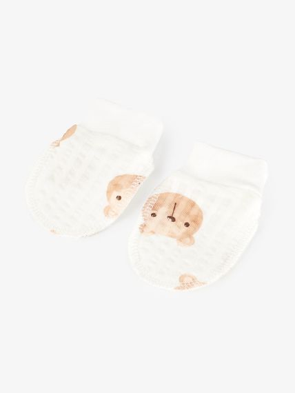 Царапки для малюків на манжеті Milk 915110 0-3 місяці Молочний shop (4821111446046)