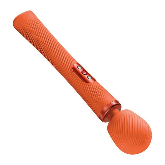 Вибромассажер Fun Factory VIM Vibrating Wand Orange, супермощный и легкий, до 6 часов работы, Оранжевий | Зображення 2