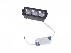 Світильник точковий LED HDL-DT 203/3*4W NW BK
