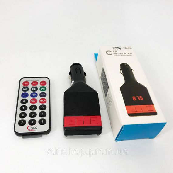 Трансмітер з Bluetooth для музики в автомобілі Fm-04, Авто-трансмітер з функцією Bluetooth OD-72