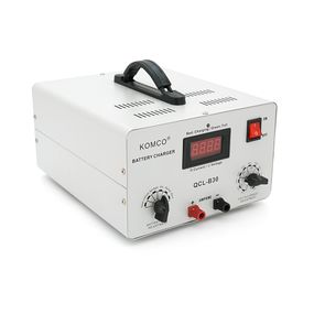 Зарядний пристрій для акумуляторів QCL-B30, AGM/LiFePO4, output:12-72V, 5А-40А, крокодили, 290x247x157mm