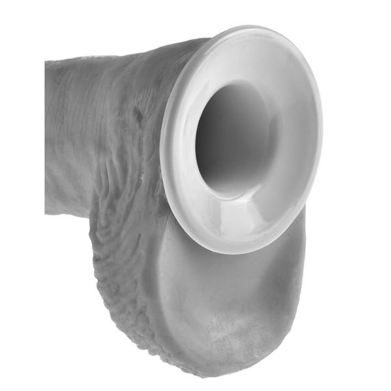 Фаллопротез великий реалістичний Pipedream King Cock страпон порожнистий, 30 см х 5.8 см Sex Aura | Зображення 6