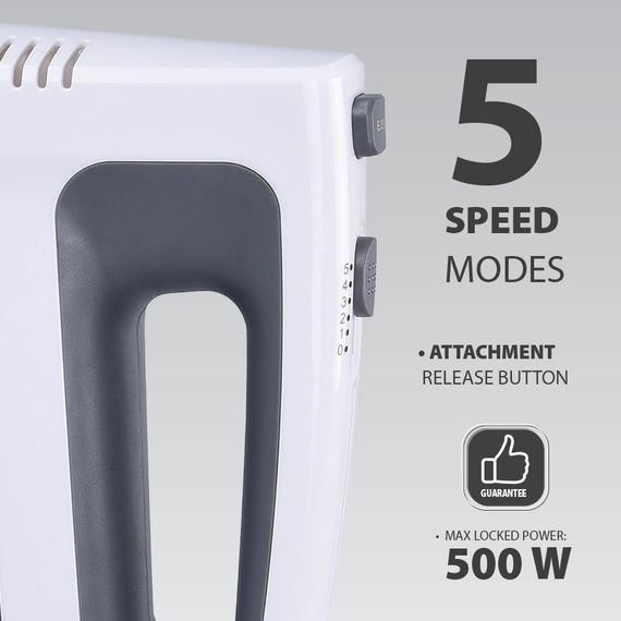 Міксер ручний Maestro MR-502, 500 Вт, для збивання і замішування тіста | Зображення 3