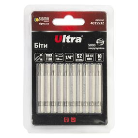Набір біт Ultra TORX 30×50мм ¼" 10шт S2 (блістер) 4015532