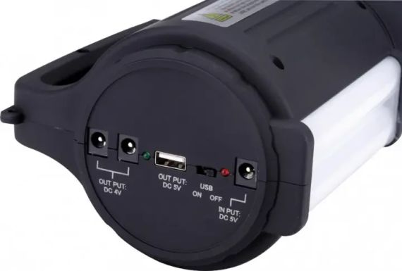 Потужний ліхтар Wimpex WX-2886 на акумуляторі 5W+22 LED 5500mAh 3 режими + power bank | Зображення 5