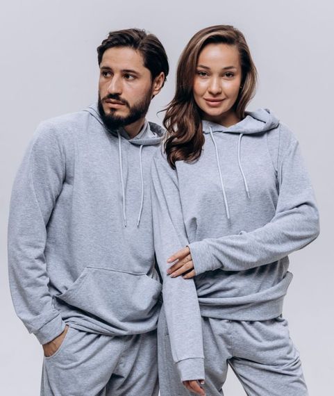 Худи жіноче (unisex) меланж двохнитка | Зображення 1