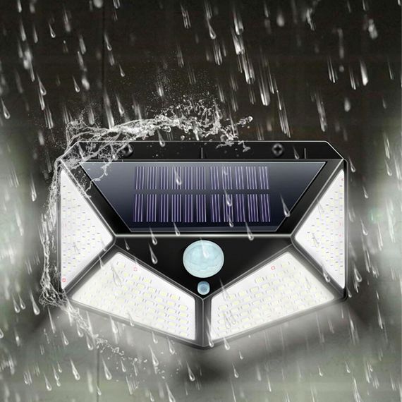 Вуличний ліхтар на сонячній батареї BL CL 100, з датчиком руху / Навісний світлодіодний світильник на вулицю | Зображення 3