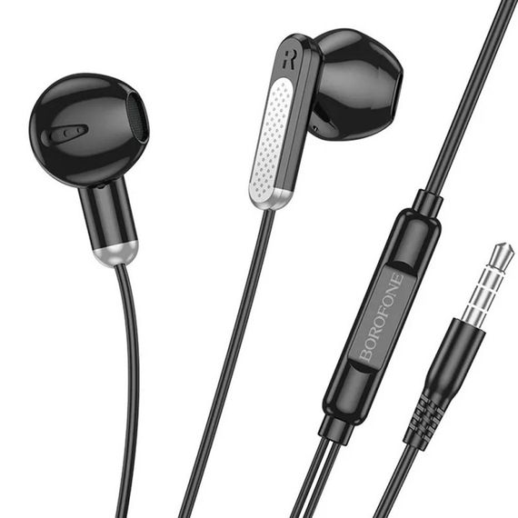 Навушники Borofone BM89 Surpass universal (3.5mm/1.2m) Black | Зображення 4