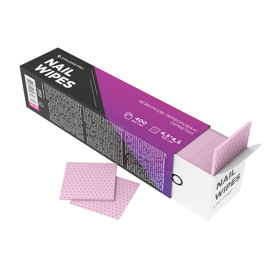 Перфоровані безворсові серветки  Staleks Pro EXPERT в боксі (400шт) | Зображення 2