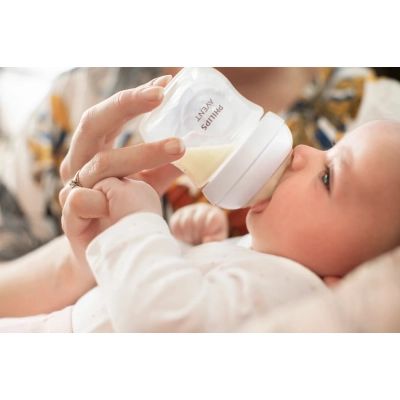 Набір для годування новонароджених Philips AVENT Natural Природний Потік пляшечка 125 мл + пустушка Ultra Air 0-6 міс (SCD837/10) | Зображення 2