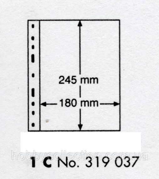 Лист під бони - Leuchtturm Optima 1C (на 1 бону)   № 319 037