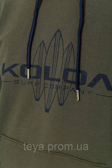 Худі чоловіче з принтом колір хакі розмір S FA_006541 | Зображення 4