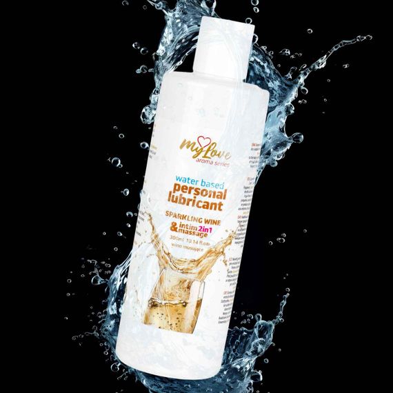 2в1 лубрикант та масажний гель - MyLove Aroma Series Intim&Massage Sparkling Wine, 300 мл Sex Aura | Зображення 3