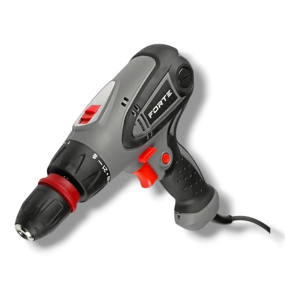 Дриль шурупокрут FORTE DSR 550-2 VR, 550 Вт, 0-350/0-1000 об./хв, швидкозатискний патрон, реверс. | Зображення 1