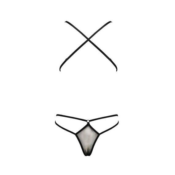Боді монокіні з декольте ERZA BODY black L/XL - Passion, S/M | Зображення 3