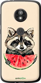 Чохол на Motorola Moto E5 Play Єнотик з кавуном "4605u-1429-2448"