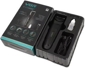 Машинка для стрижки волосся VGR V-015 Professional Black акумуляторна, 1000 мАг, 5 Вт (40949-V-015_301)