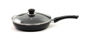 Сковорода Bohmann BH-1000-28 с антипригарным покрытием Duflon стеклянной крышкой 28 см