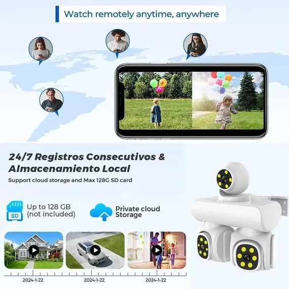 Вулична 12 MP IP WiFi камера 3 в 1 A100K  ICAM365 | Зображення 9